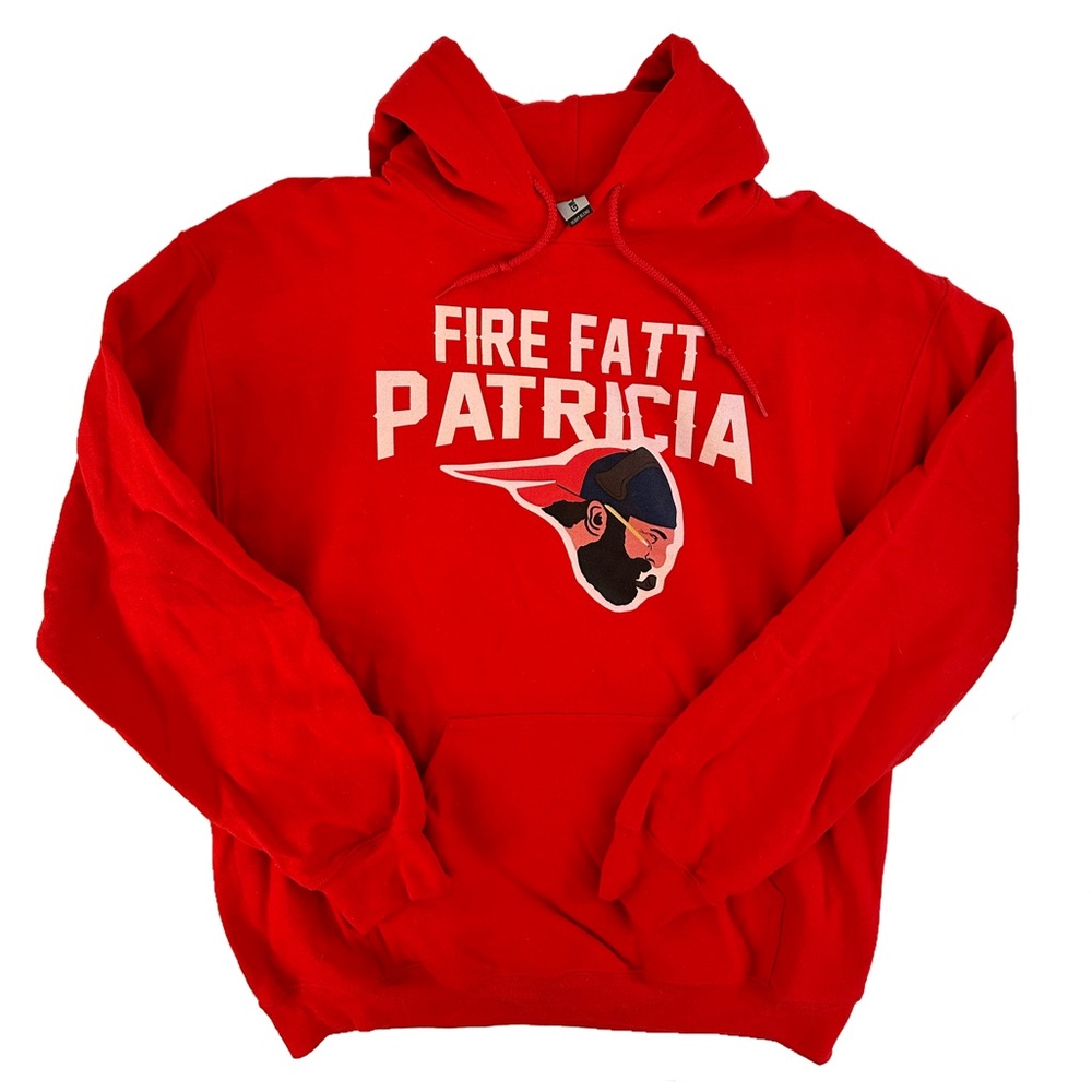 New England Patriots red hoodie